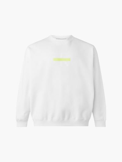 Calvin Klein Ruhák HU375912 | Calvin Klein Plus Size Organic Cotton Logo Férfi Pulóver Világos Fehér